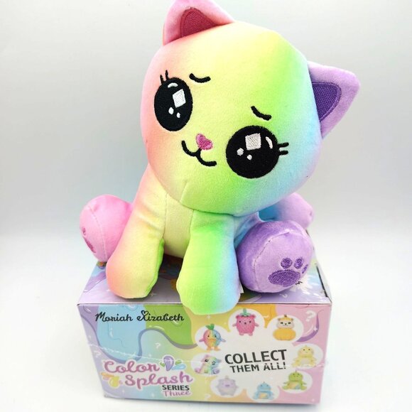 Rainbow Cat Moriah Elizabeth Color Splash Series Three Plush 6" Opened Box - Picture 1 of 10